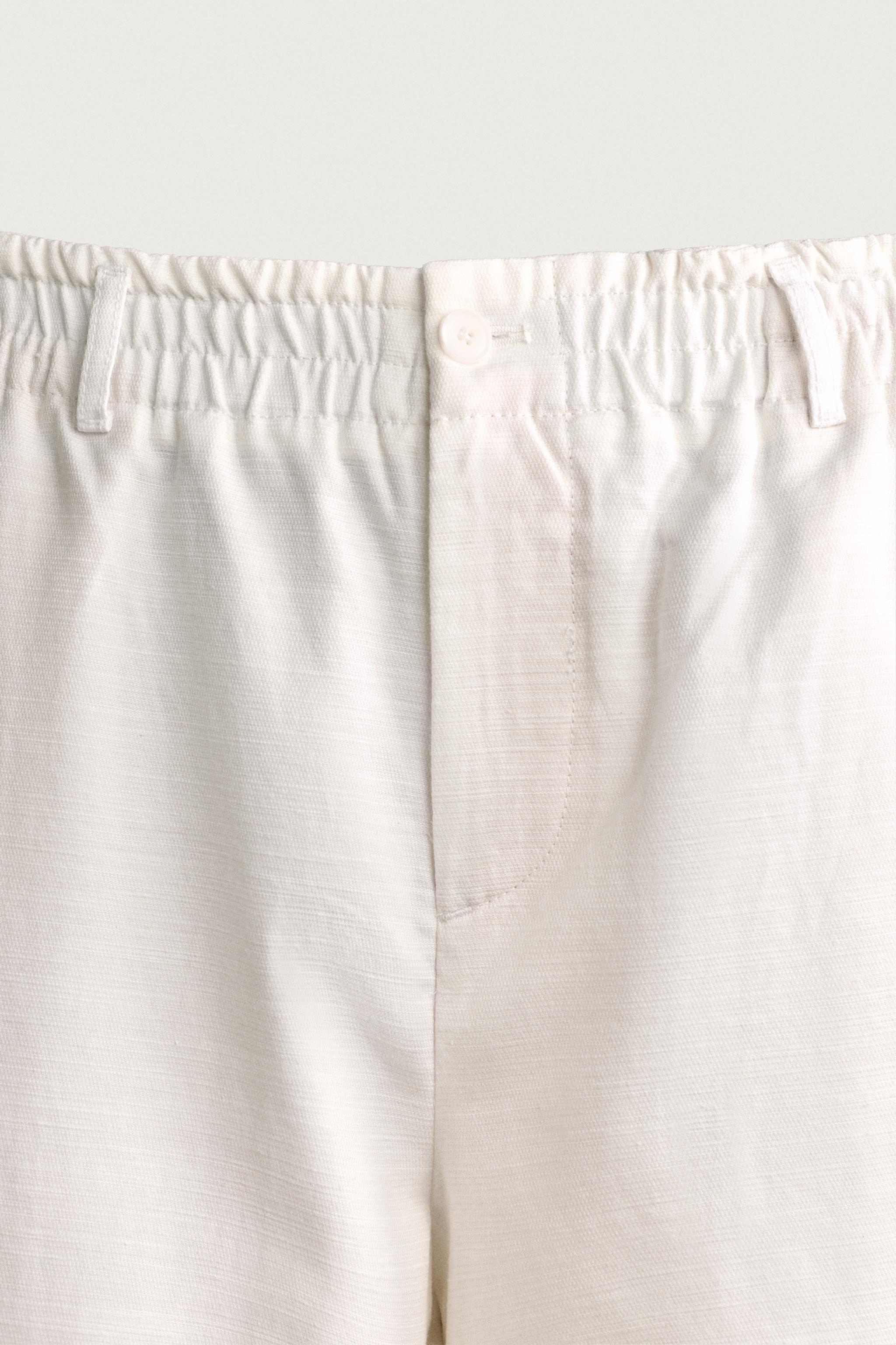 COTTON-LYOCELL WIDE FIT SHORTS